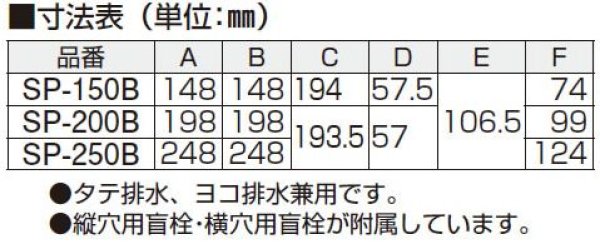 SP-150B トラッピー角型偏心トラップ付 縦横排水兼用 アウスのことなら