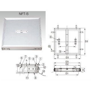 NSF-2 ステン製床点検口フロアーハッチ モルタル用【アウス】のこと