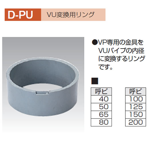 アウス ワンプッシュ式掃除口（VP・VU兼用） D-COV-N-PU 125-